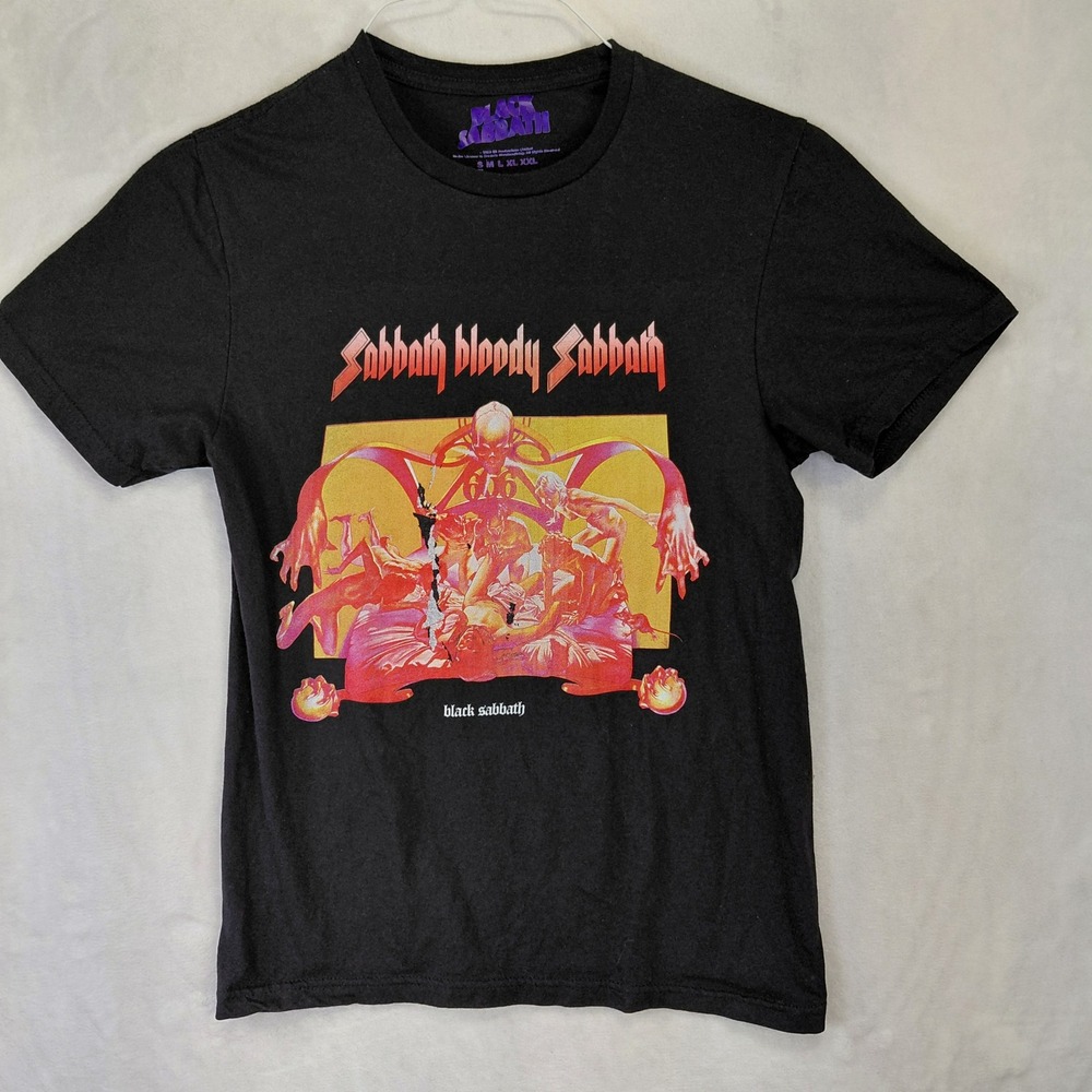 Black Sabbath Sabbath Bloody Sabbath T-Shirt Mens Small Black Graphic Rock Tee